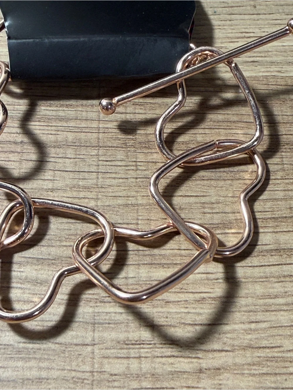 Paparazzi Rose Gold Abstract Link Toggle Bracelet